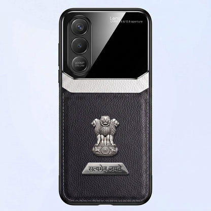 Vivo V70 FE 5G Satyamev Jayate 2-in-1 Emblem Leather Lens Protective Back Case