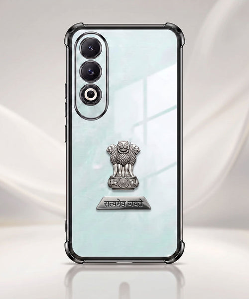 OnePlus Nord CE4 5G Satyamev Jayate 2-in-1 Emblem Transparent Shockproof Airbag Case