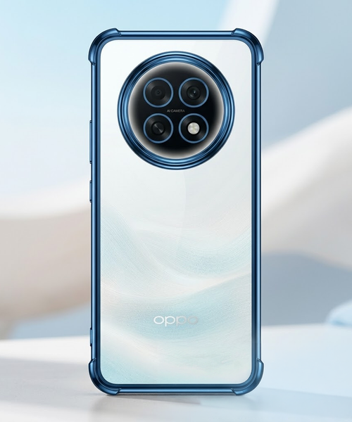 Oppo F31 Pro+ 5G Anti-Yellow Electroplating Transparent Airbags Case