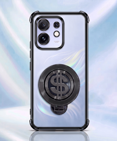 Oppo Reno 16 5G Four Corner Airbags 100% Original Astro Money Magnet Rotating Dollar Case