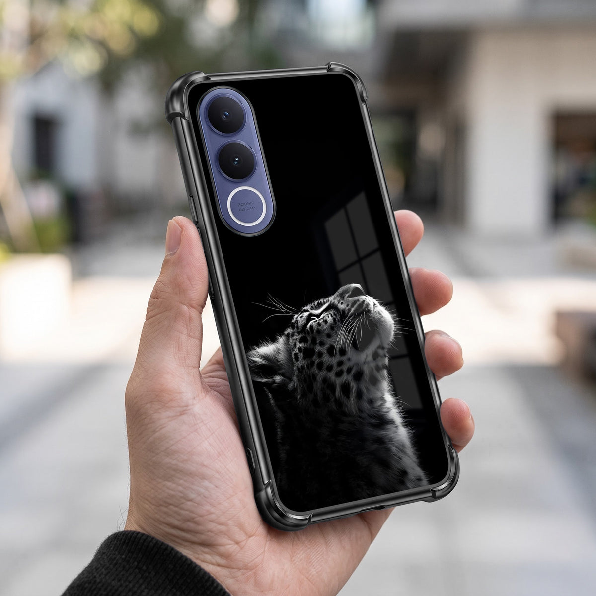Vivo V70 FE 5G Leopard Beast Airbags Printed Back Case