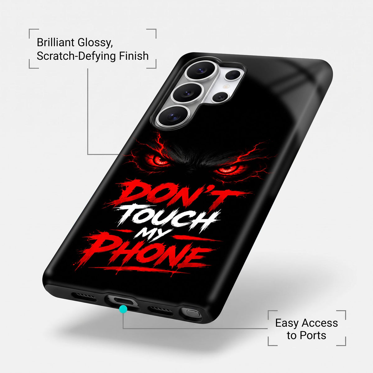 Samsung Galaxy S24 Ultra 5G Don't Touch My Phone Protective Case