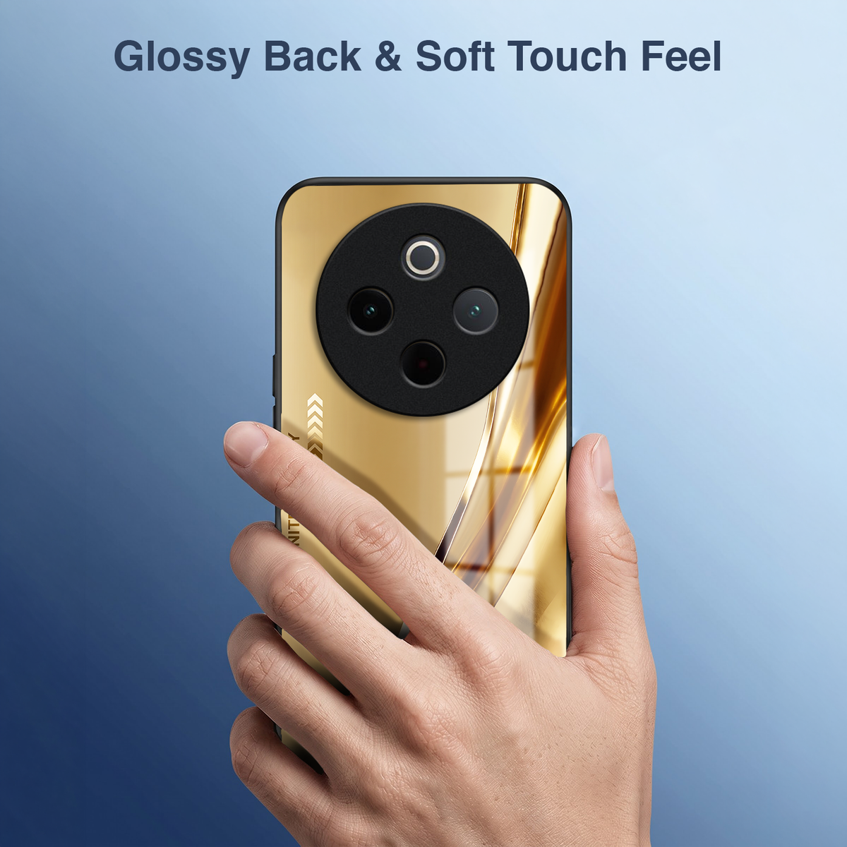 Vivo T4 5G Luxury Infinity Energy Acrylic Glass Back Case