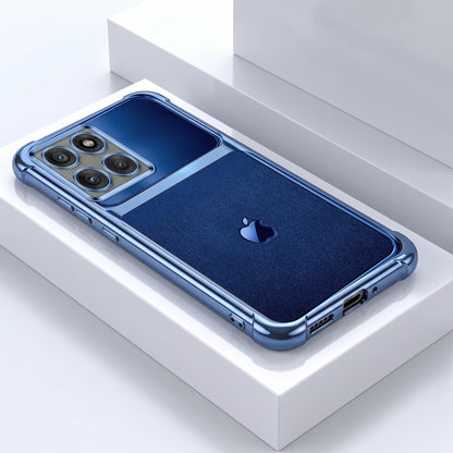 Motorola Edge 60 Pro 5G Apple Blue Glitter Dual-Tone Transparent Airbags Case