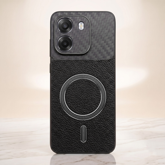 Oppo K14 5G Carbon Fiber Leather Hybrid MagSafe Magnetic Case