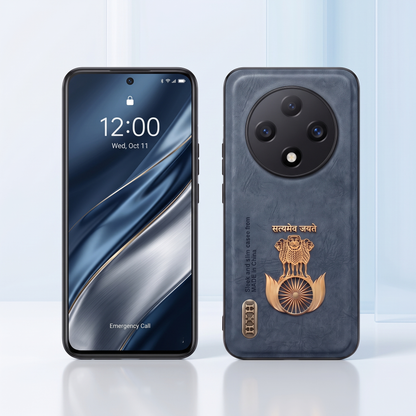 Oppo F27 Pro+ 5G Skin Feel 3D Satyamev Jayate PU Leather Case