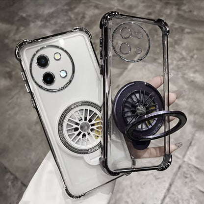 Vivo Y58 5G Premium Stress Buster Wheel Rotating Shockproof Airbags Case