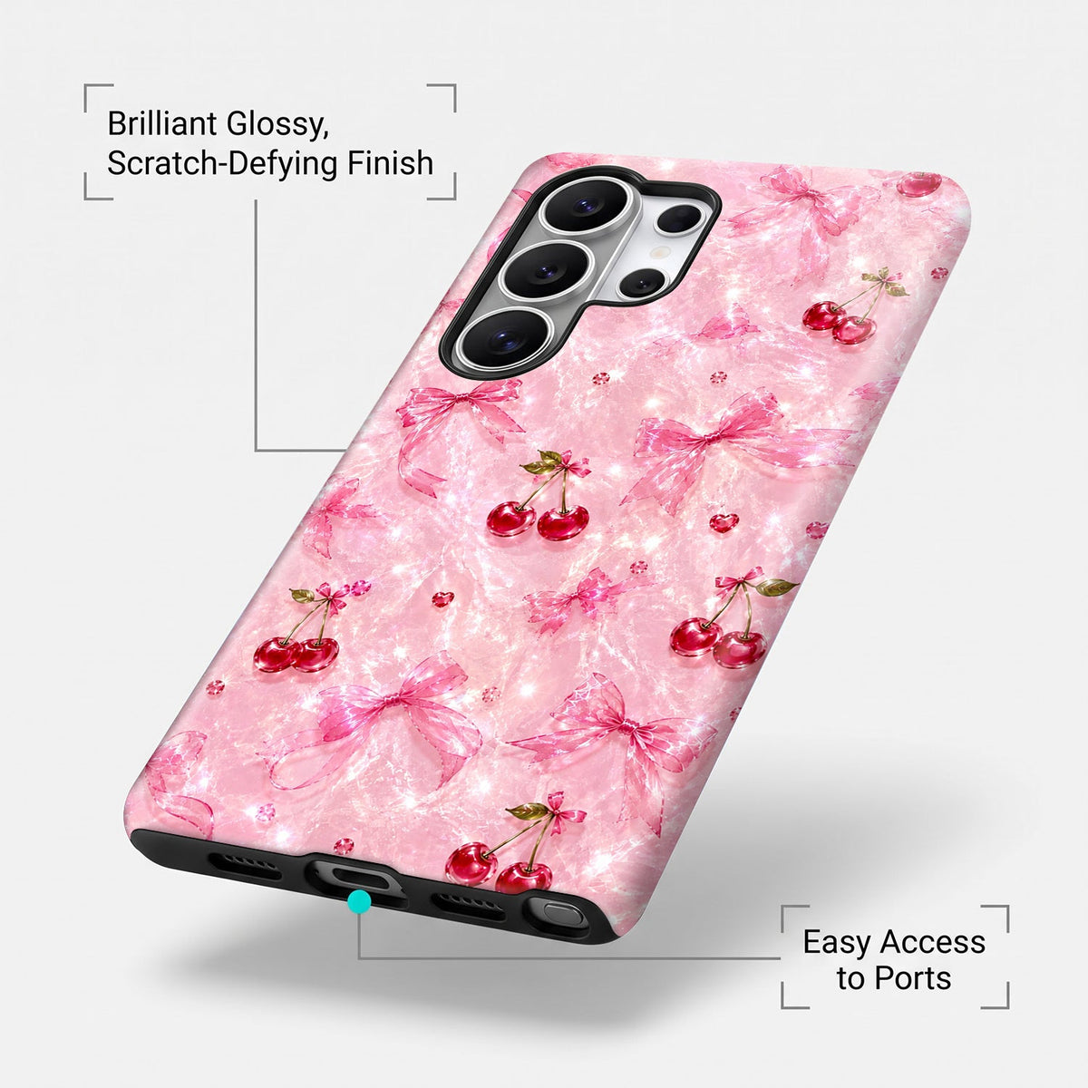 Samsung Galaxy S25 Ultra 5G Pink Cherry Blossom Protective Case