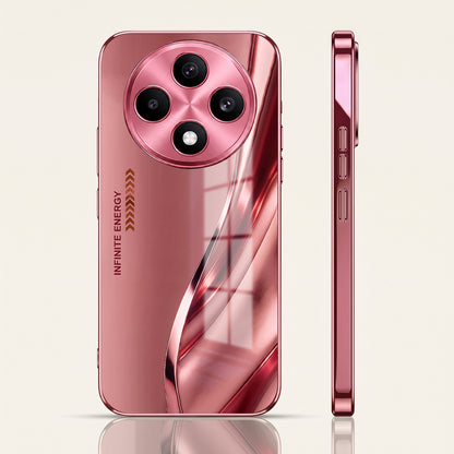 Oppo F27 Pro+ 5G Luxury Infinity Energy Pink Electroplated Glass Phone Back Case