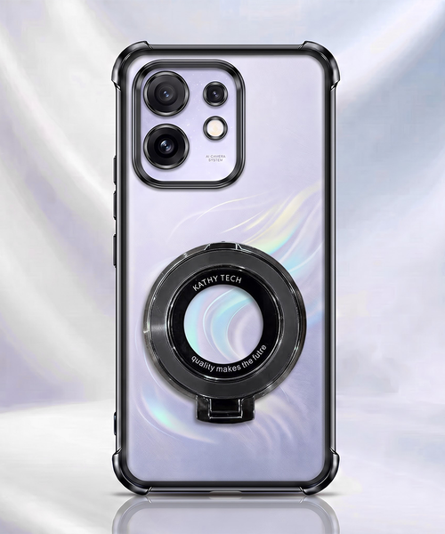 Oppo Reno 16 5G Original Luxury Magnifier Ring Stand Shockproof Airbags Corner Case