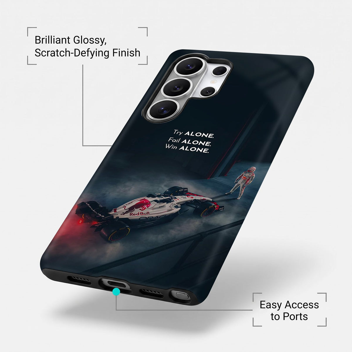 Samsung Galaxy S25 Ultra 5G Win Alone F1 Racing Protective Case