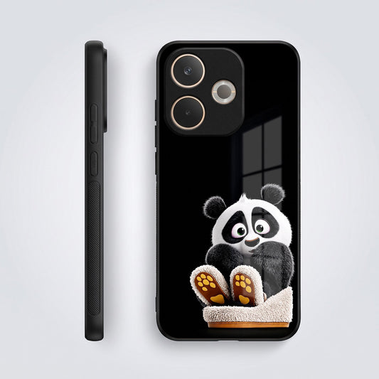 Oppo A5 Pro 5G Cute Panda Acrylic Glass Back Case