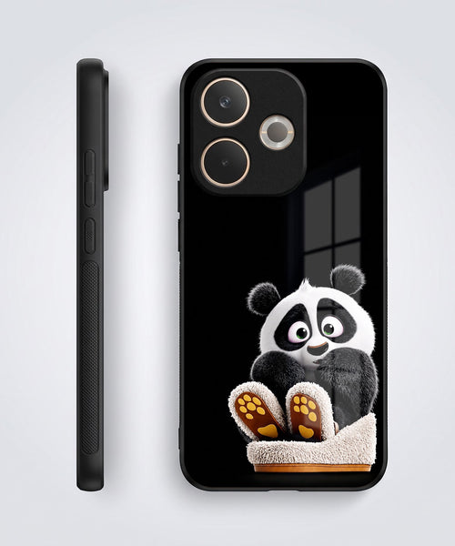 Oppo A5 Pro 5G Cute Panda Acrylic Glass Back Case