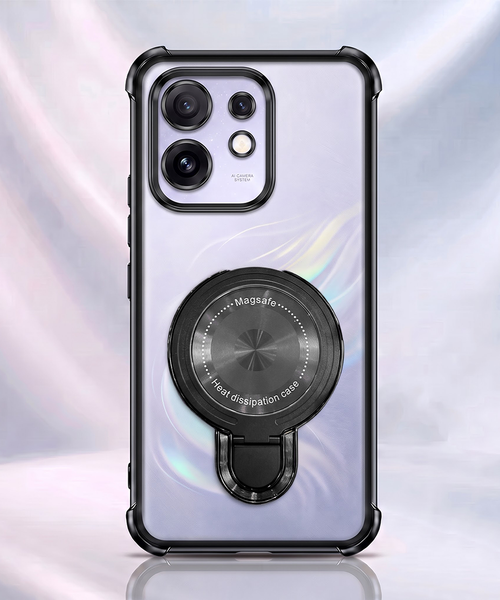 Oppo Reno 16 5G Luxury Four Corner Invincible Bracket Ring Stand Case