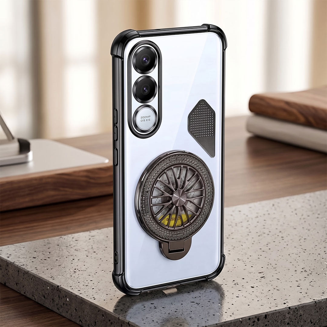 Vivo V70 FE 5G Stress Buster Wheel Shockproof Airbag Heat-Dissipation Case