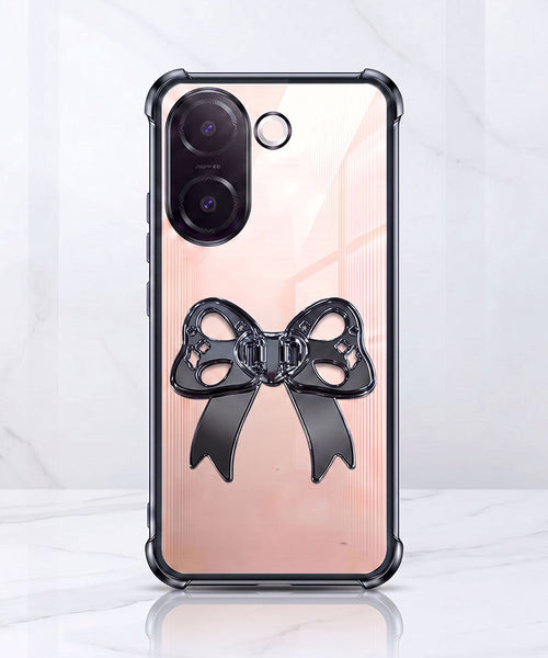 Vivo V60e 5G Stylish Bow Knot Transparent Shockproof Airbag Phone Case