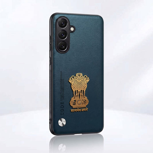 Samsung Galaxy A35 5G Satyamev Jayate Vegan Leather Back Case