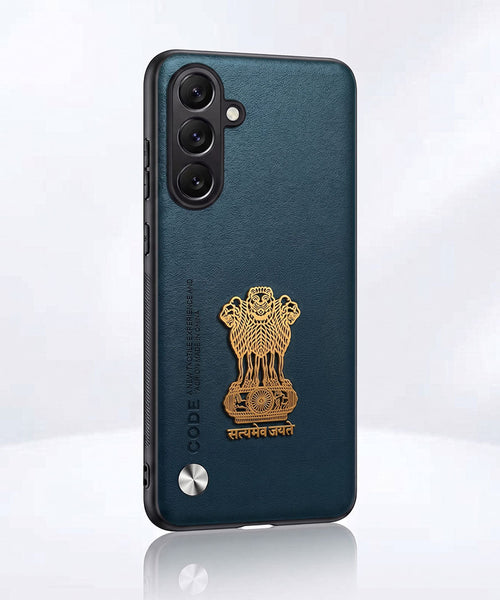 Samsung Galaxy A35 5G Satyamev Jayate Vegan Leather Back Case