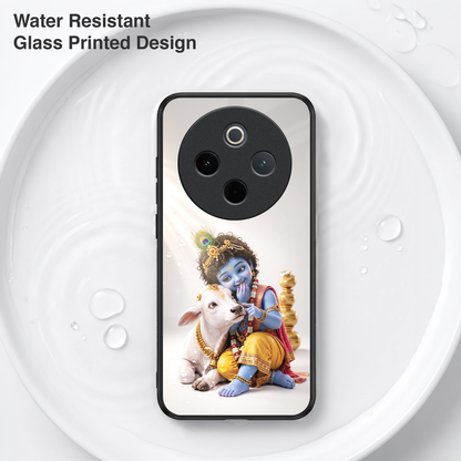 Vivo T4 5G Bal Krishna Blessings Acrylic Glass Back Case