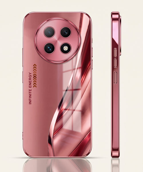 Oppo F29 Pro 5G Luxury Infinity Energy Pink Electroplated Glass Phone Back Case