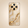 Vivo X200T 5G Marvel Texture Gold Electroplated Glass Phone Back Case
