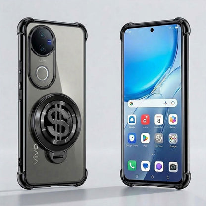 Vivo V50 5G Four Corner Airbags 100% Original Astro Money Magnet Rotating Dollar Case