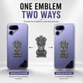 Tecno Pova Curve 2 5G Compatible Satyamev Jayate 3D Metal Emblem Sticker