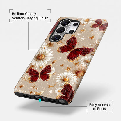 Samsung Galaxy S25 Ultra 5G Butterfly Floral Protective Case