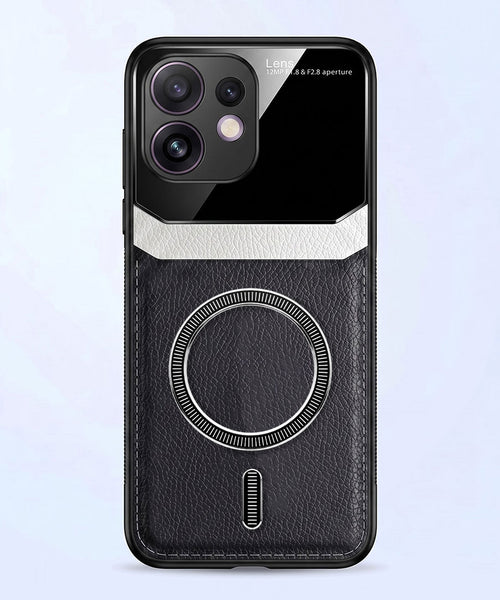 Oppo Reno 16 5G Premium Magsafe Magnetic Leather Lens Protective Case