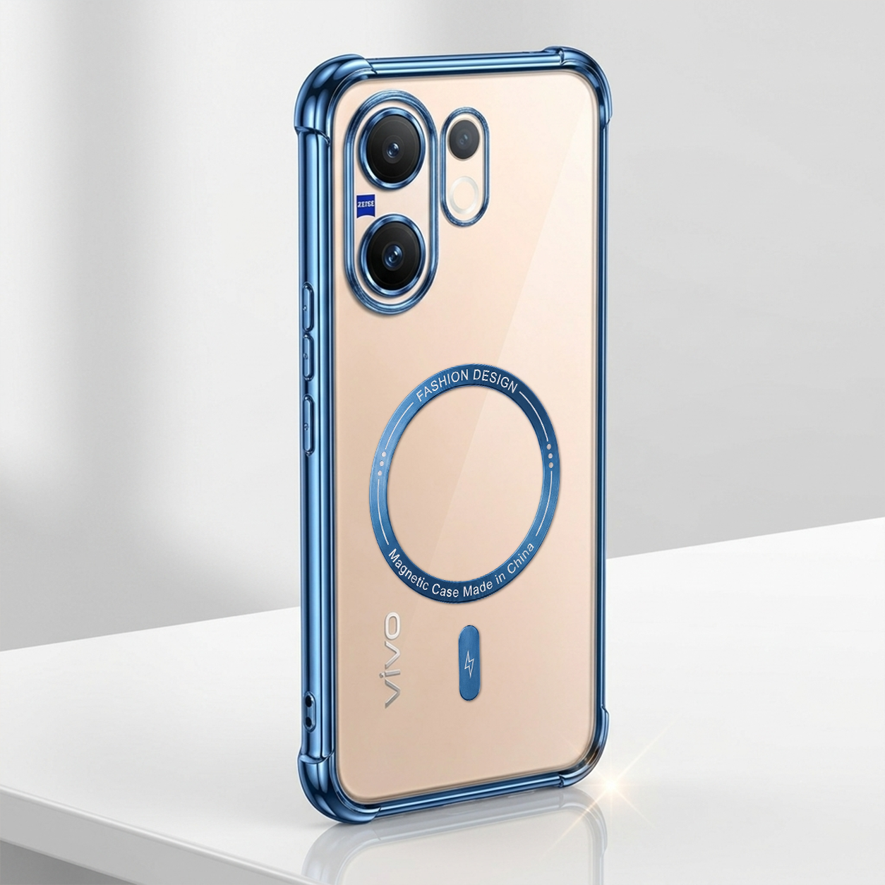 Vivo V60 5G Airbag Case With Magsafe and Magnetic Car Holder