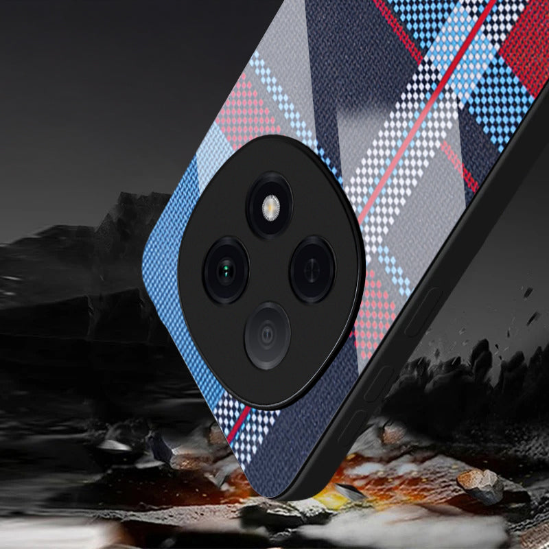 Oppo F29 Pro 5G Luxury Grid Pattern Glass Back Shockproof Case