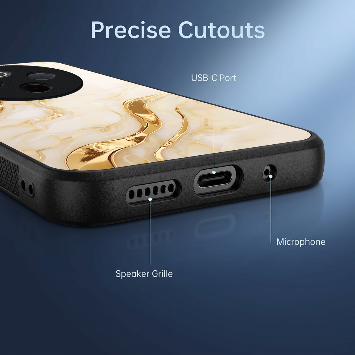Vivo T4 5G Marvel Texture Acrylic Glass Back Case