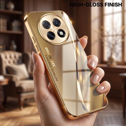 Oppo F31 Pro+ 5G Luxury Infinity Energy Gold Electroplated Glass Phone Case