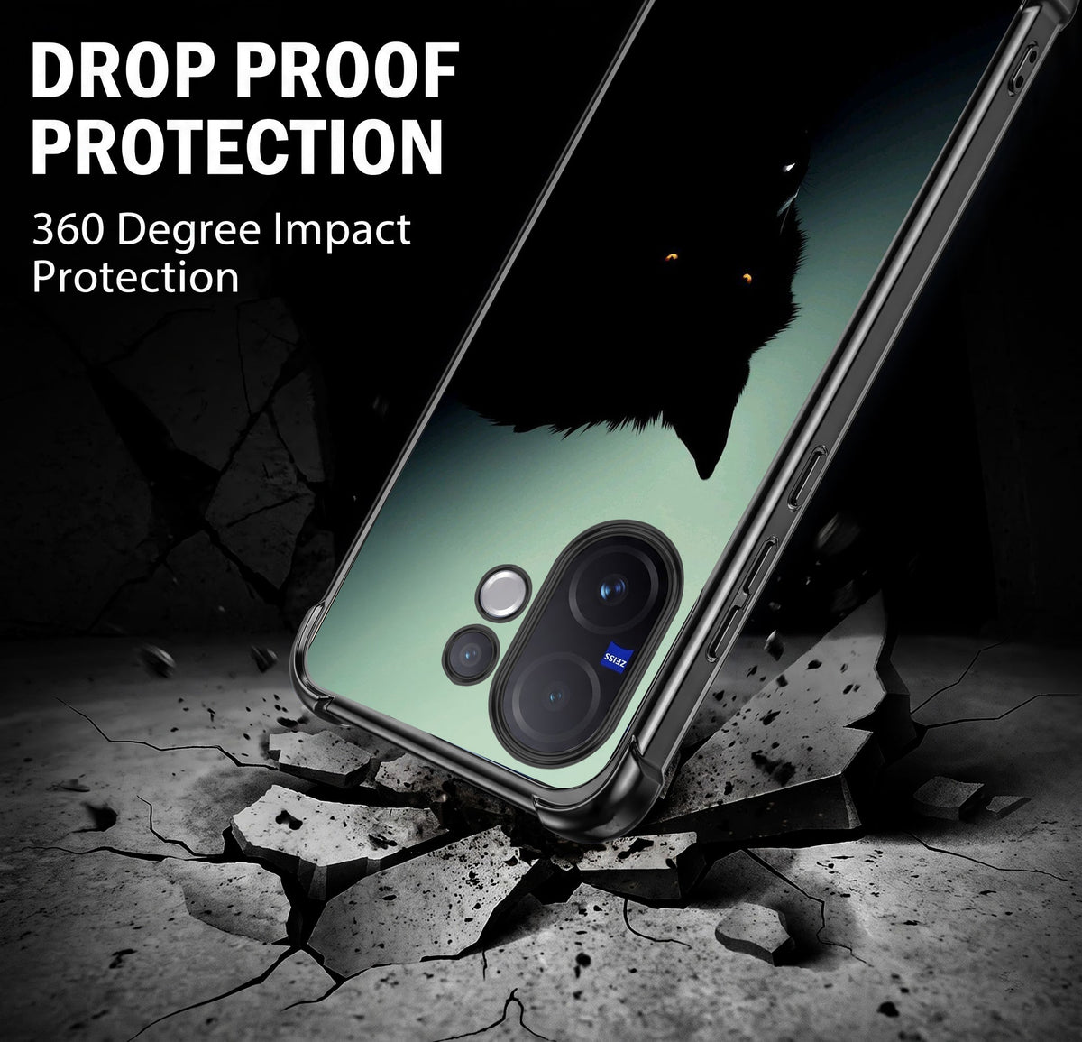Vivo V60 5G Shadow Prowler Airbags Printed Back Case