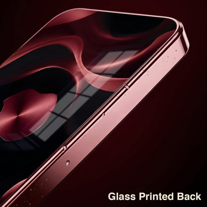Vivo V70 5G Wave Apple Burgundy Electroplated Glass Back Case