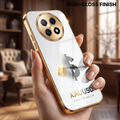 Oppo F29 Pro 5G Luxury XAU/USD Gold Electroplated Glass Phone Back Case