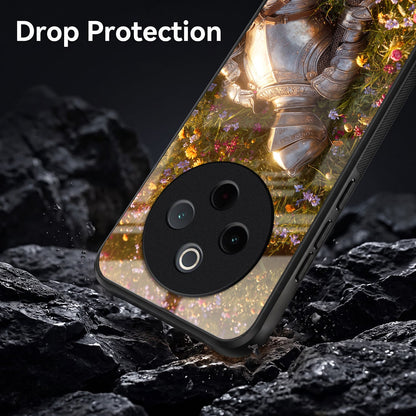 Vivo T4 5G Armored Knight Acrylic Glass Back Case