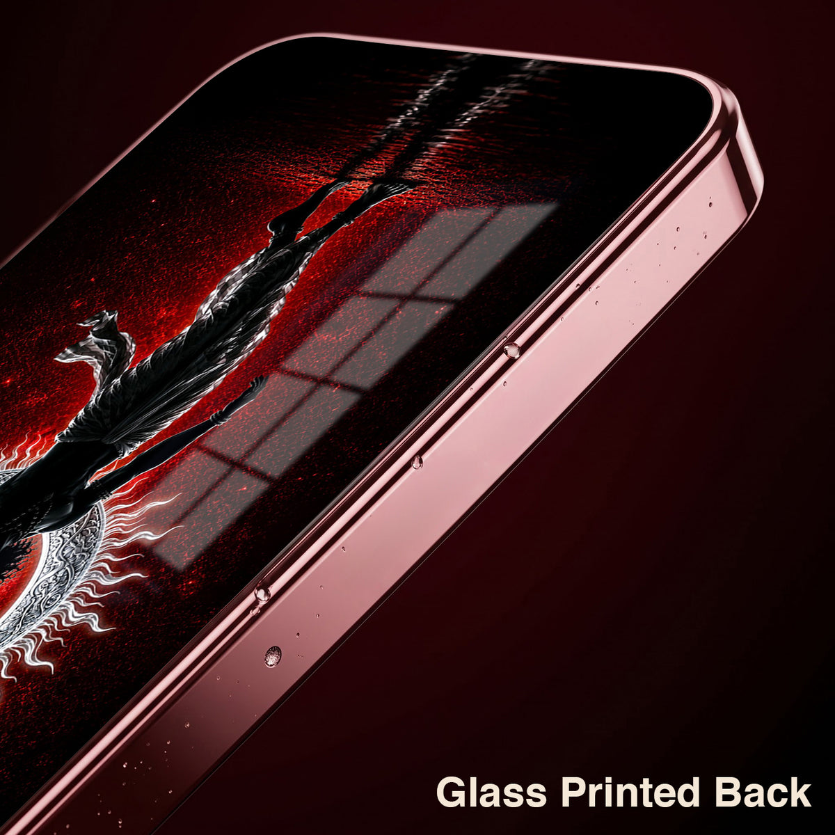 Vivo V70 5G Crimson Divine Burgundy Electroplated Glass Back Case