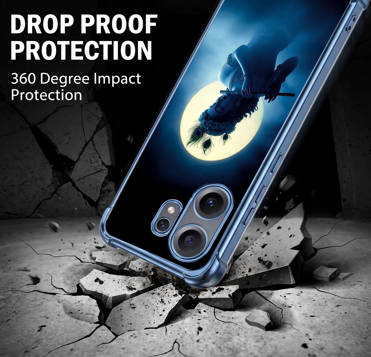 Nothing Phone 2 Pro 5G Midnight Krishna Airbags Printed Back Case