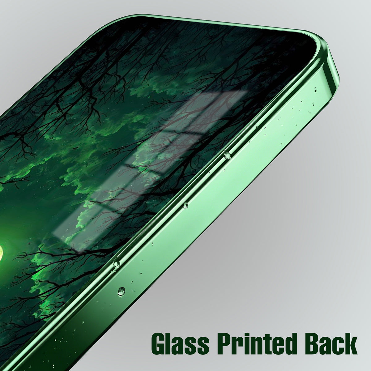 Vivo V70 5G Moonlight Forest Green Electroplated Glass Back Case