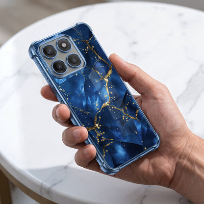 Motorola Edge 60 Pro 5G Blue Crimson Marble Airbags Printed Back Case