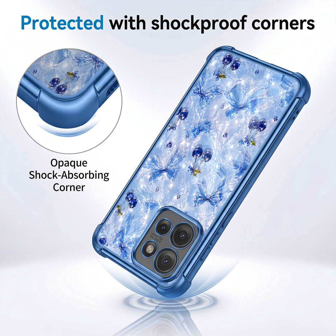 Motorola Edge 50 Neo 5G Blue Cherry Airbags Printed Back Case