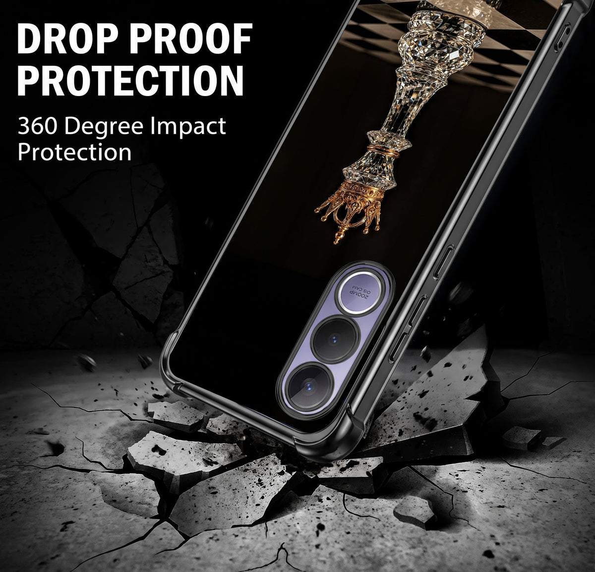 Vivo V70 FE 5G Chess King Airbags Printed Back Case