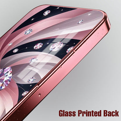 Vivo V50 5G Diamond Glam Pink Electroplated Glass Phone Back Case