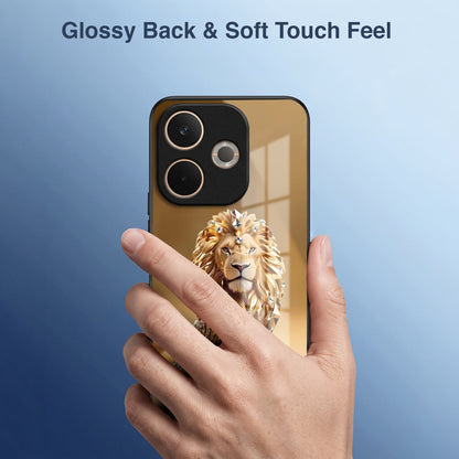 Oppo A5 Pro 5G Luxury Lion Acrylic Glass Back Case