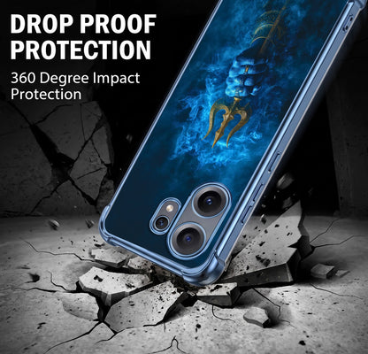 Nothing Phone 2 Pro 5G Premium Golden Trishul Airbags Printed Back Case