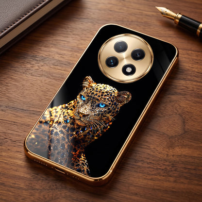 Oppo F29 Pro 5G Panther Gold Electroplated Glass Phone Back Case