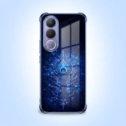 Vivo V70 FE 5G Premium Peacock Feather Airbags Printed Back Case