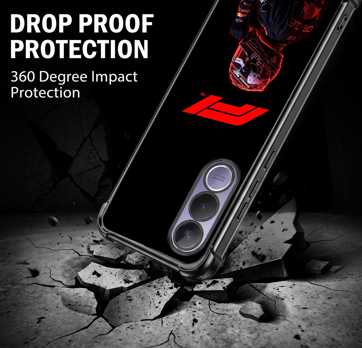 Vivo V70 FE 5G F1 Rider Airbags Printed Back Case