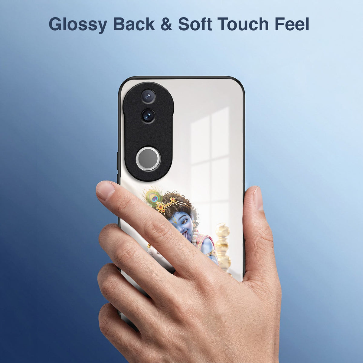 Vivo V50 5G Bal Krishna Blessings Acrylic Glass Back Case